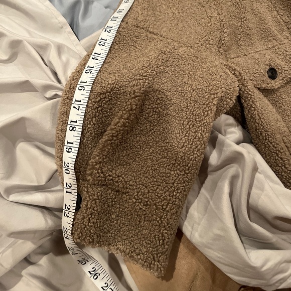 Zara Oversized Shearling Teddy Coat/Jacket - Picture 6 of 9